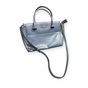 Kate Spade Light Blue Tote Crossbody Bag Grove Street Lana Bag Boho chic